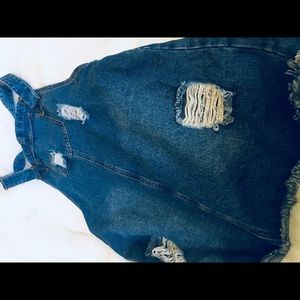 Overall Jean Dress